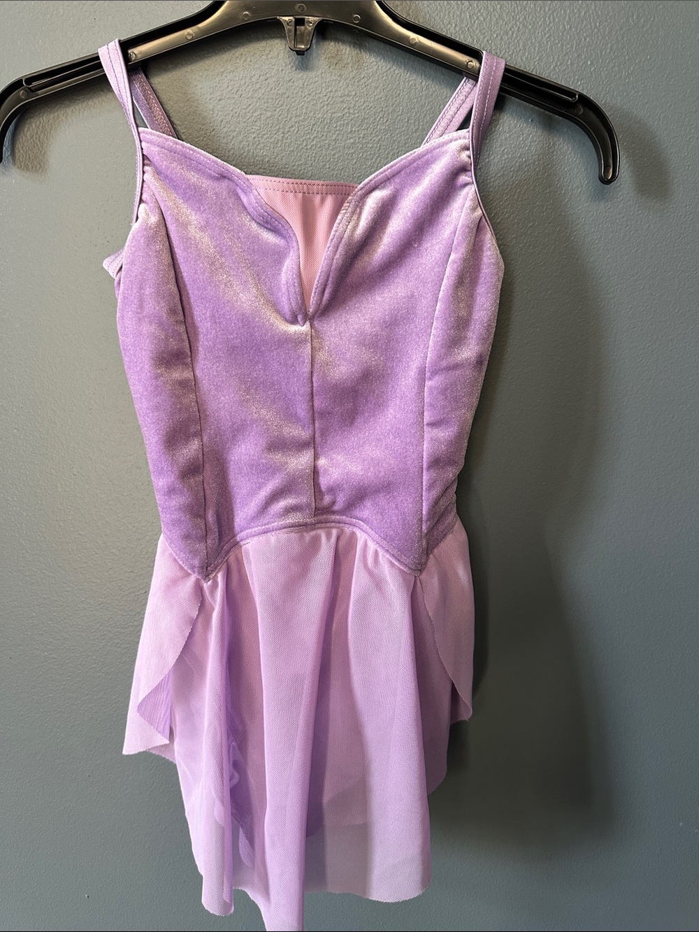 Weissman Lavender velour and tulle Dance Costume- worn 3x one wkend for recital